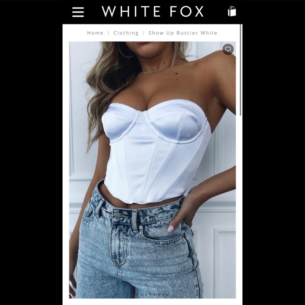 White Fox- Show up Bustier White